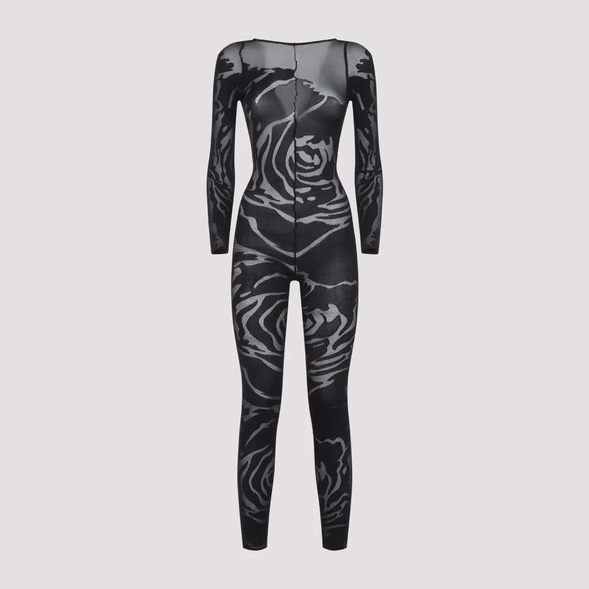Wolford Black Rose Shadow Catsuit