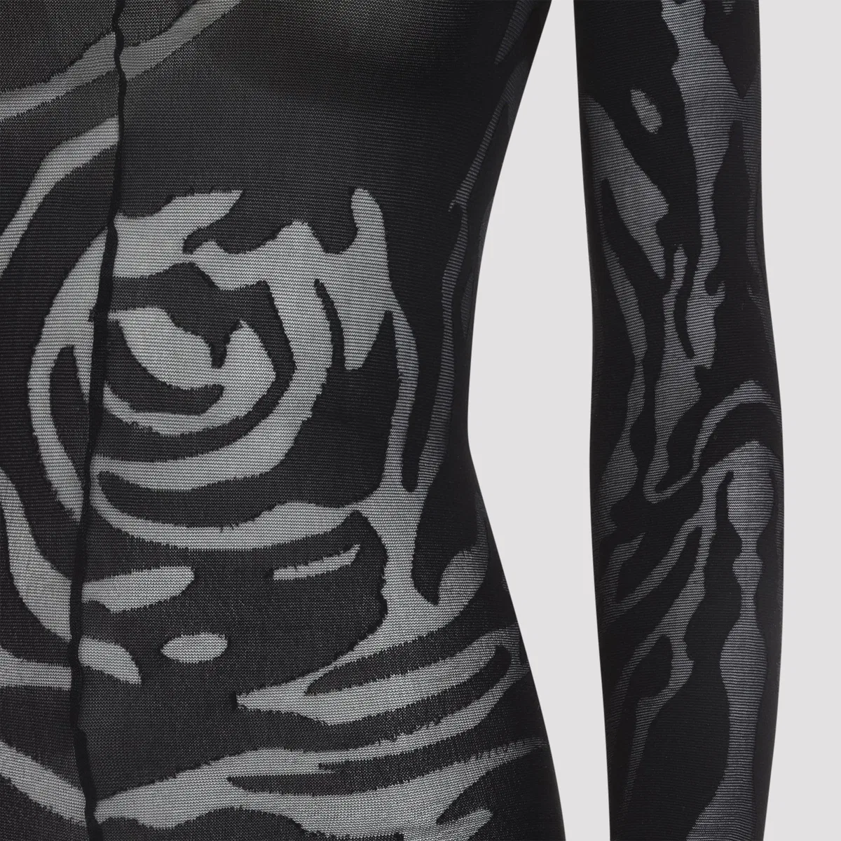 Wolford Black Rose Shadow Catsuit