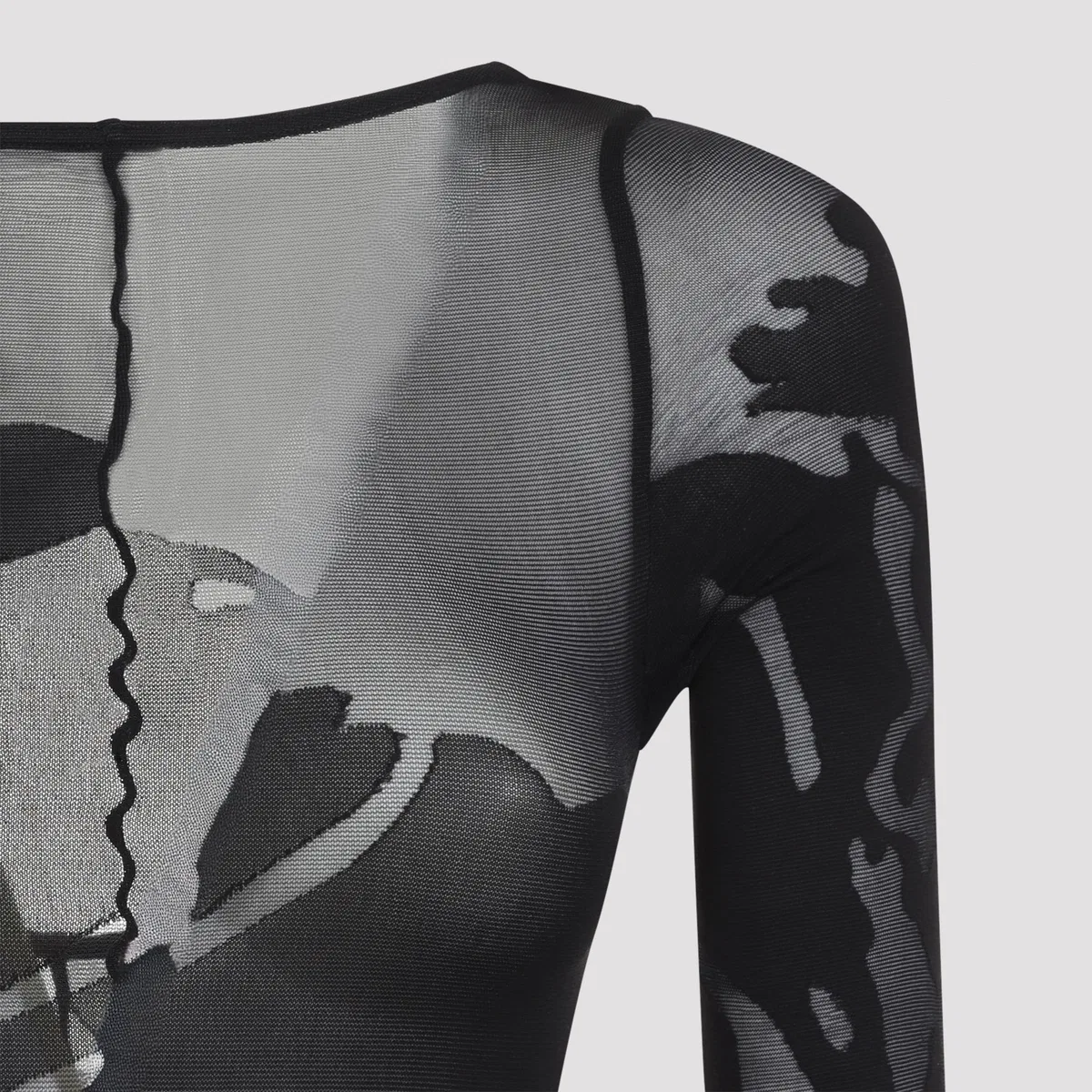 Wolford Black Rose Shadow Catsuit