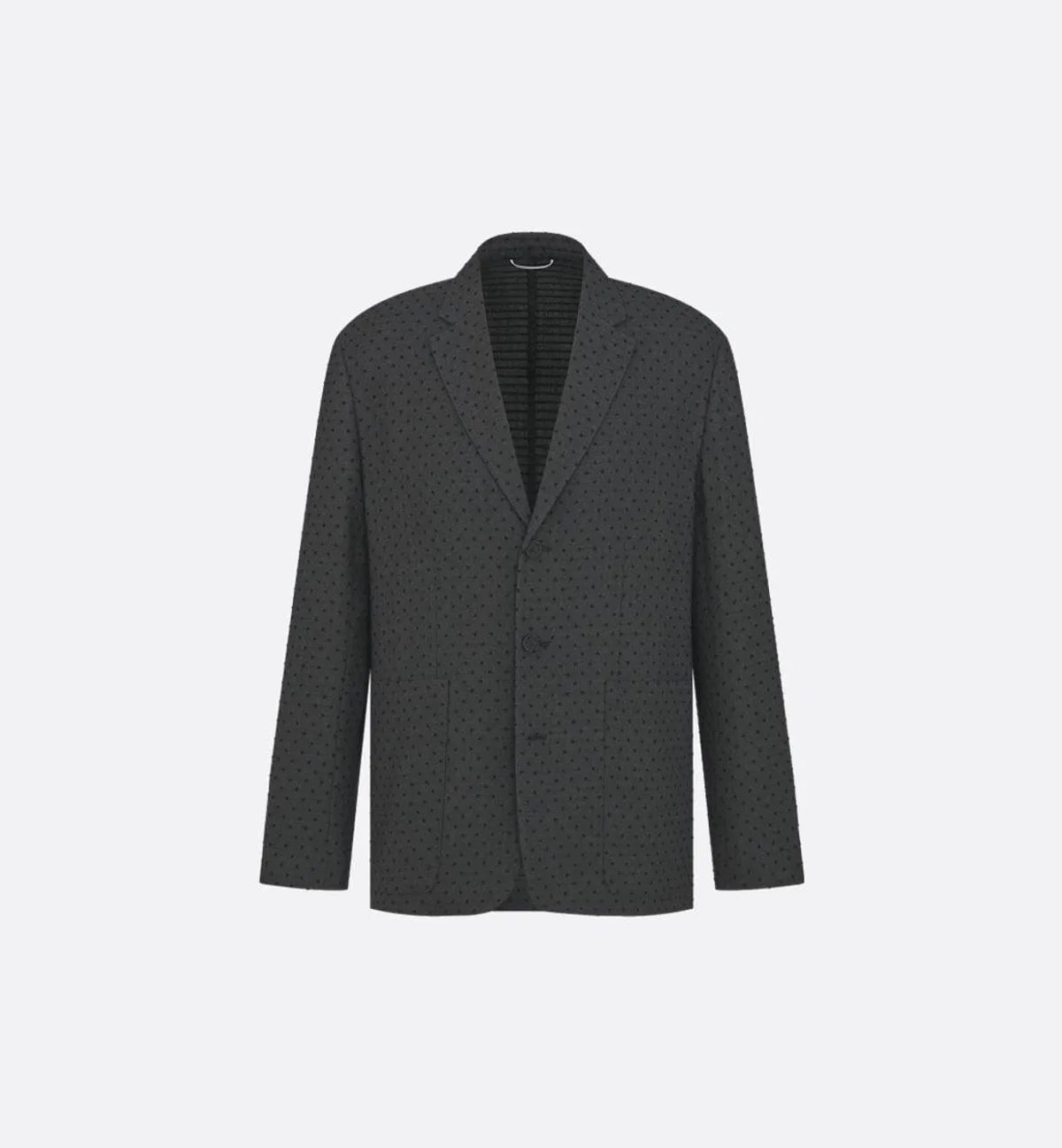 Dior Homme Grey Wool Alpaca Woven Jacket
