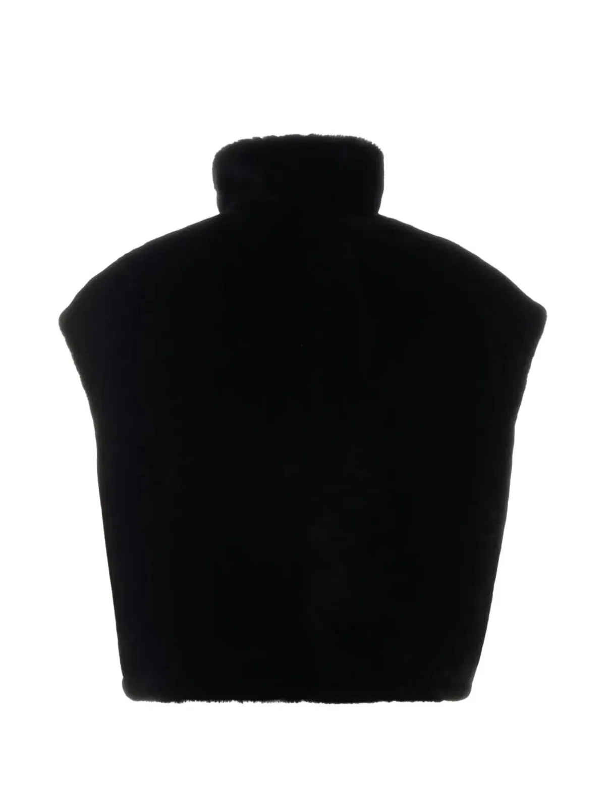 Prada St. Moritz Nero Lamb Shearling Gilet