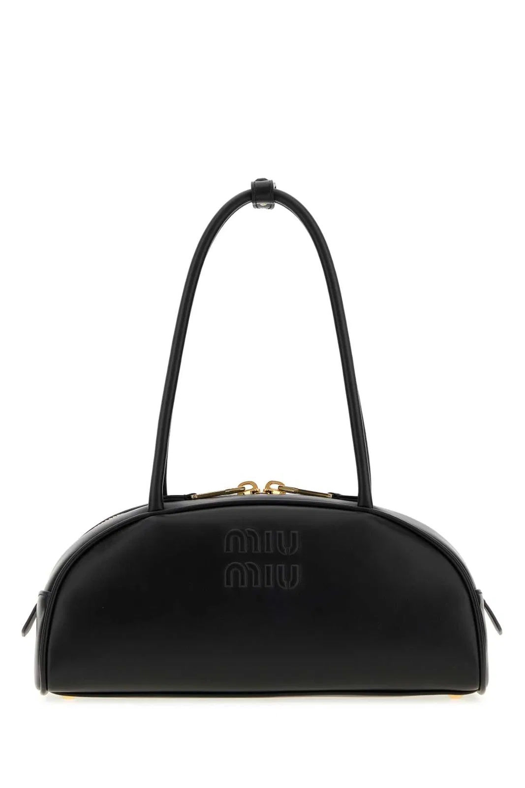 Miu Miu Black Leather Beau Shoulder Bag