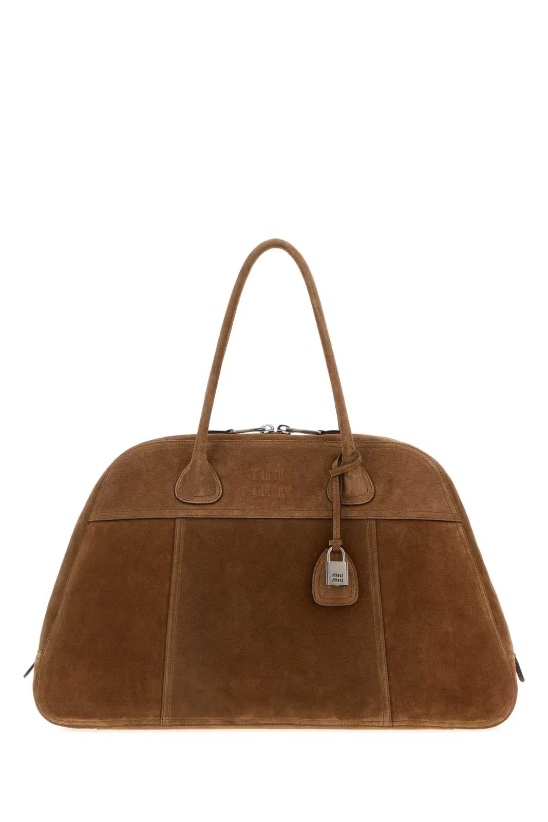 Miu Miu Brown Suede Vivant Shopping Bag