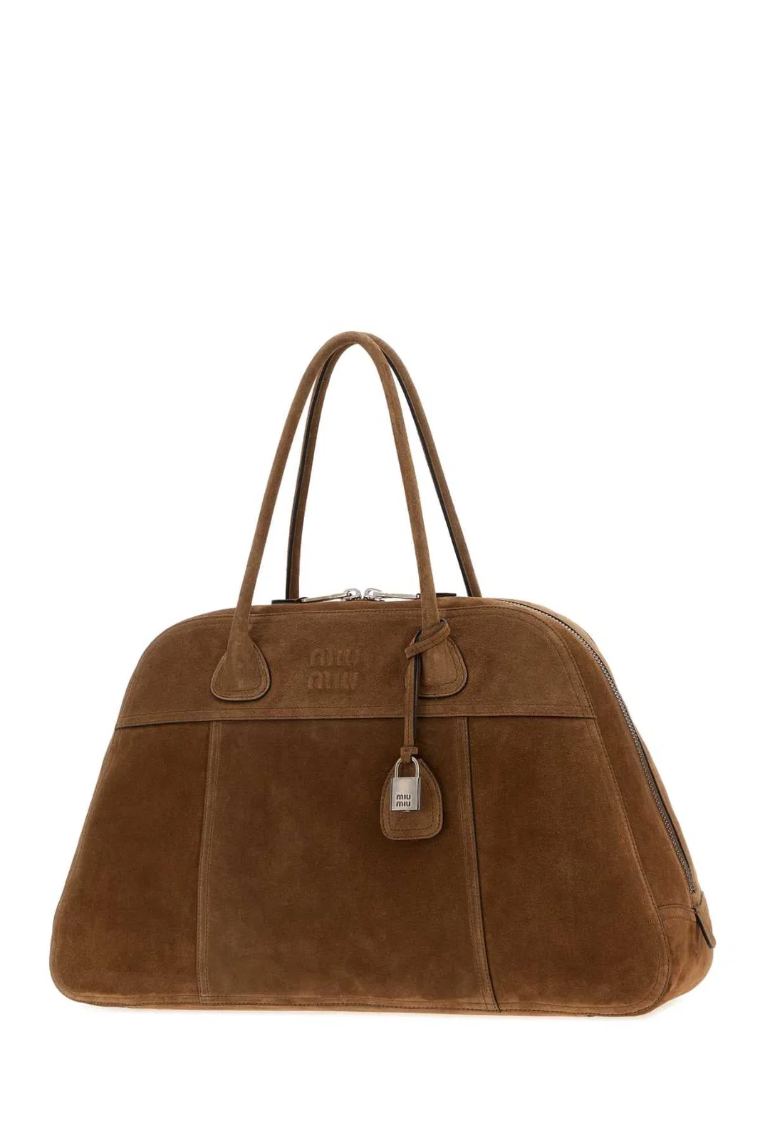 Miu Miu Brown Suede Vivant Shopping Bag
