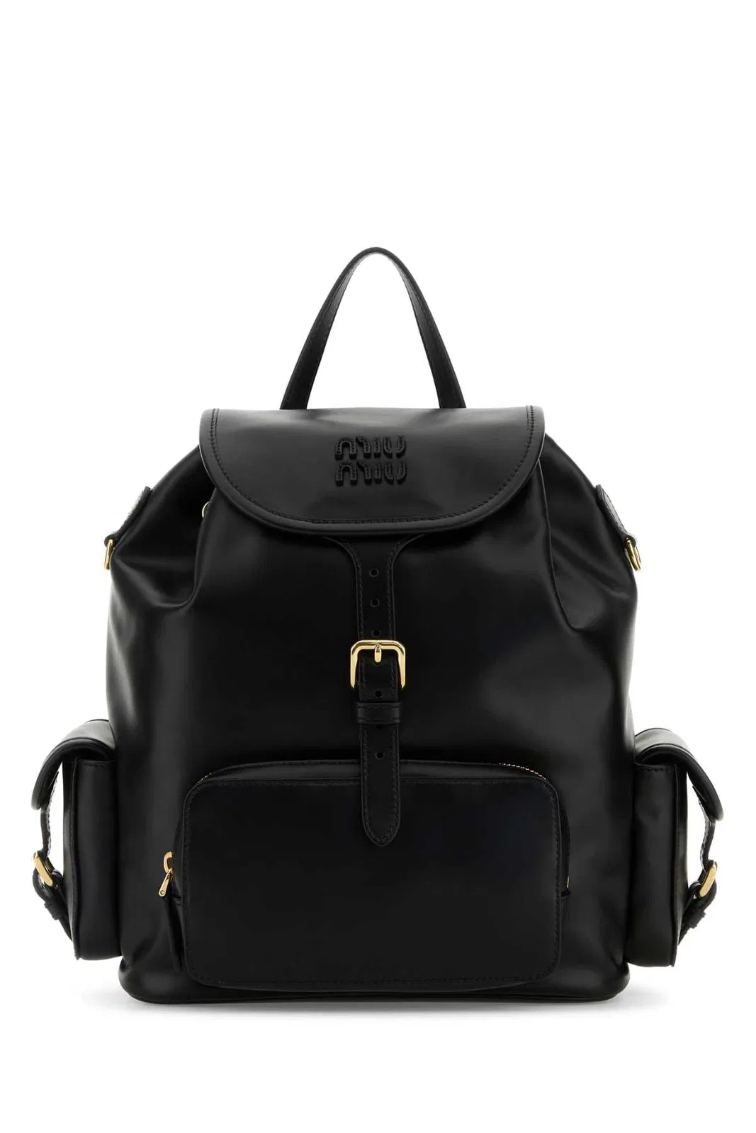 Miu Miu Miumiu Leather Backpack With Pockets