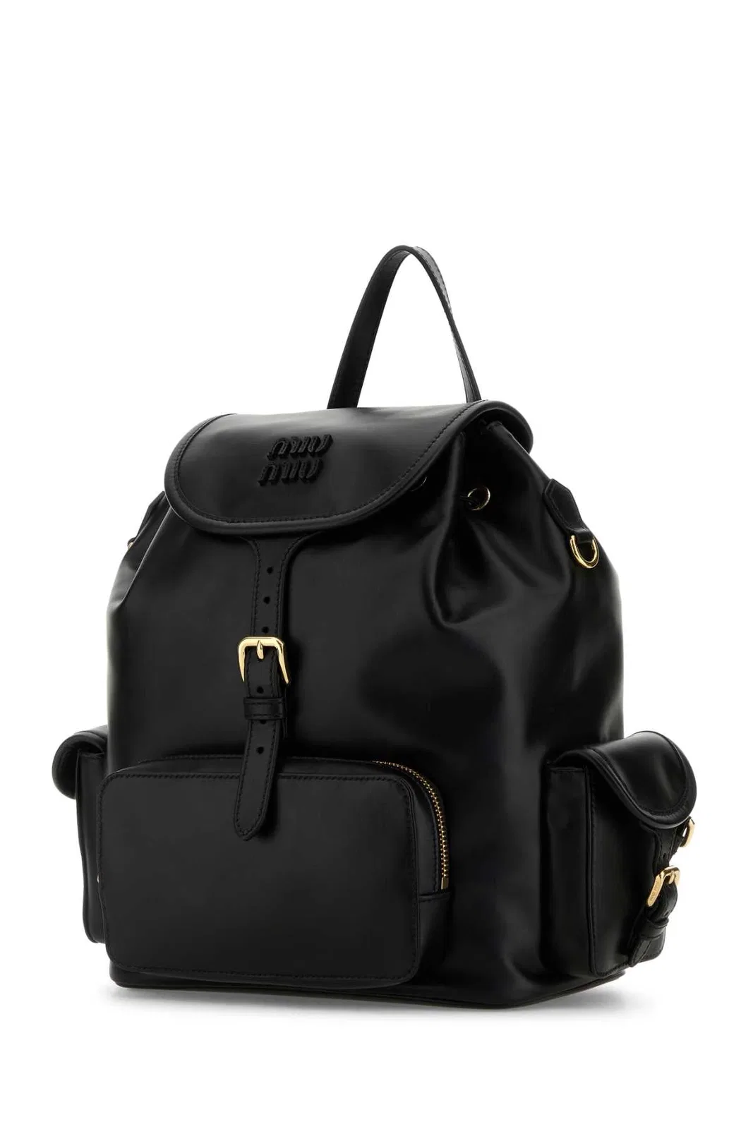Miu Miu Miumiu Leather Backpack With Pockets
