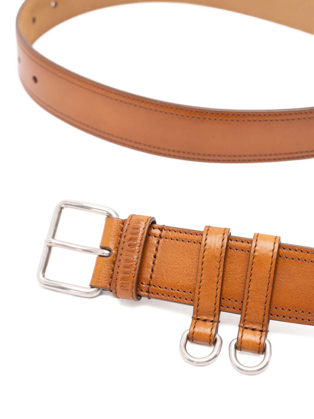 Miu Miu Caramel Leather Belt