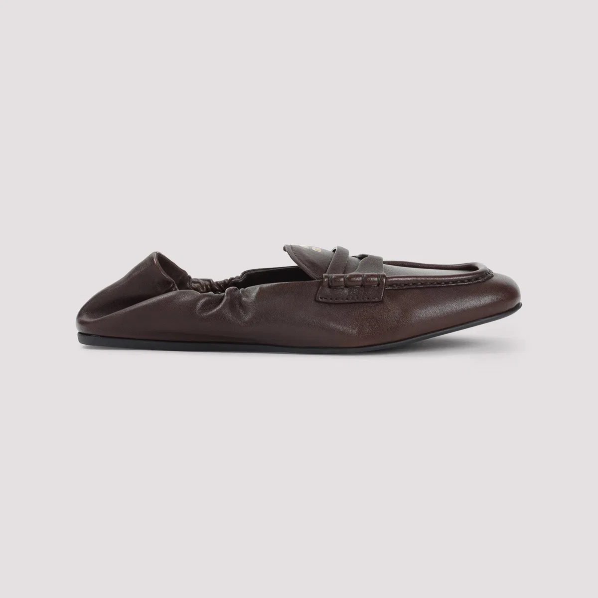 Miu Miu Ruches Nappa Leather Loafers