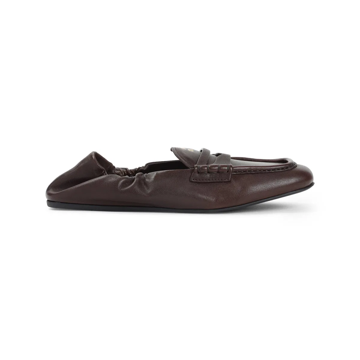 Miu Miu Ruches Nappa Leather Loafers