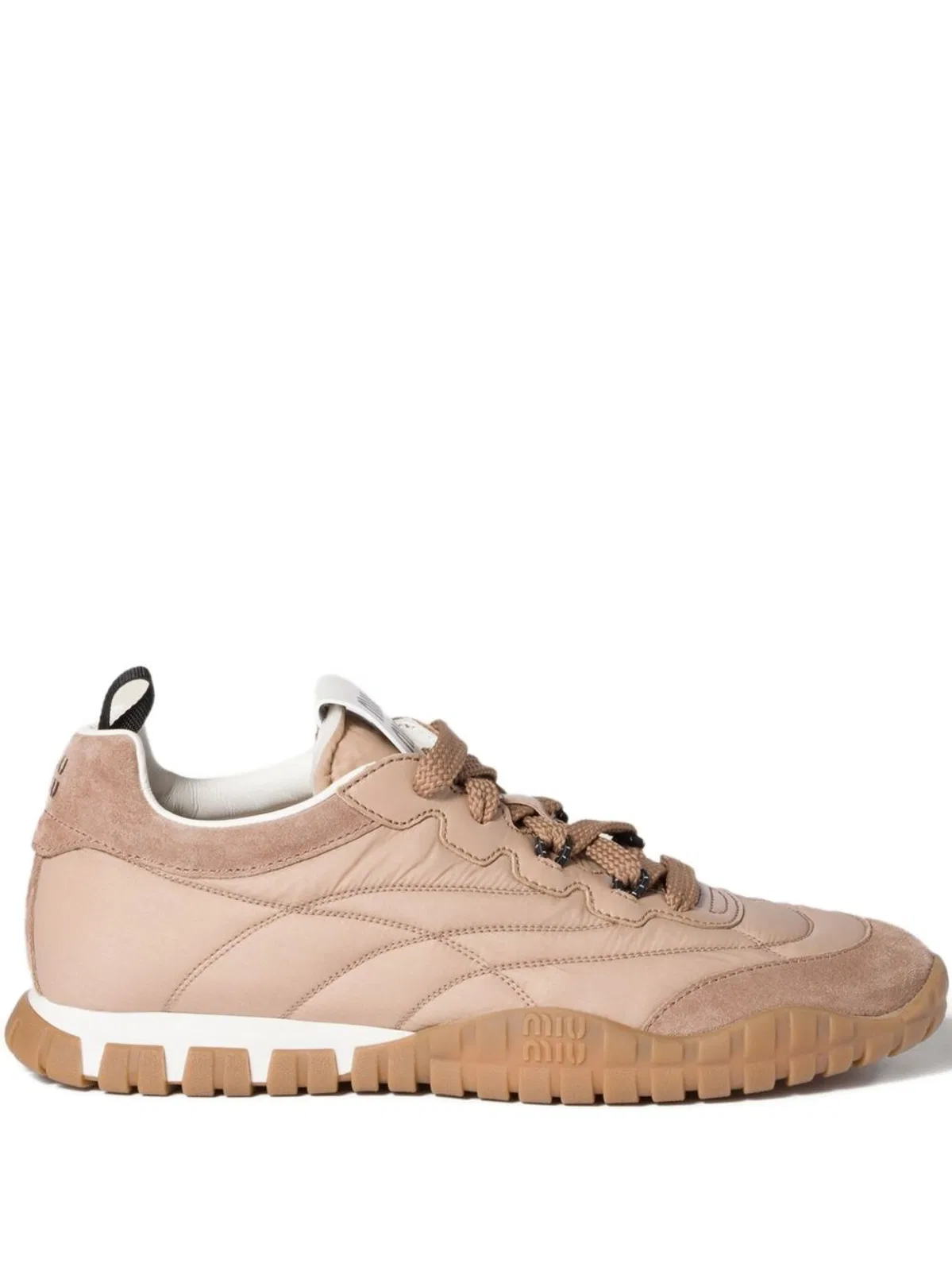 Miu Miu Women's Pink-Beige Tyre Runners Combinin