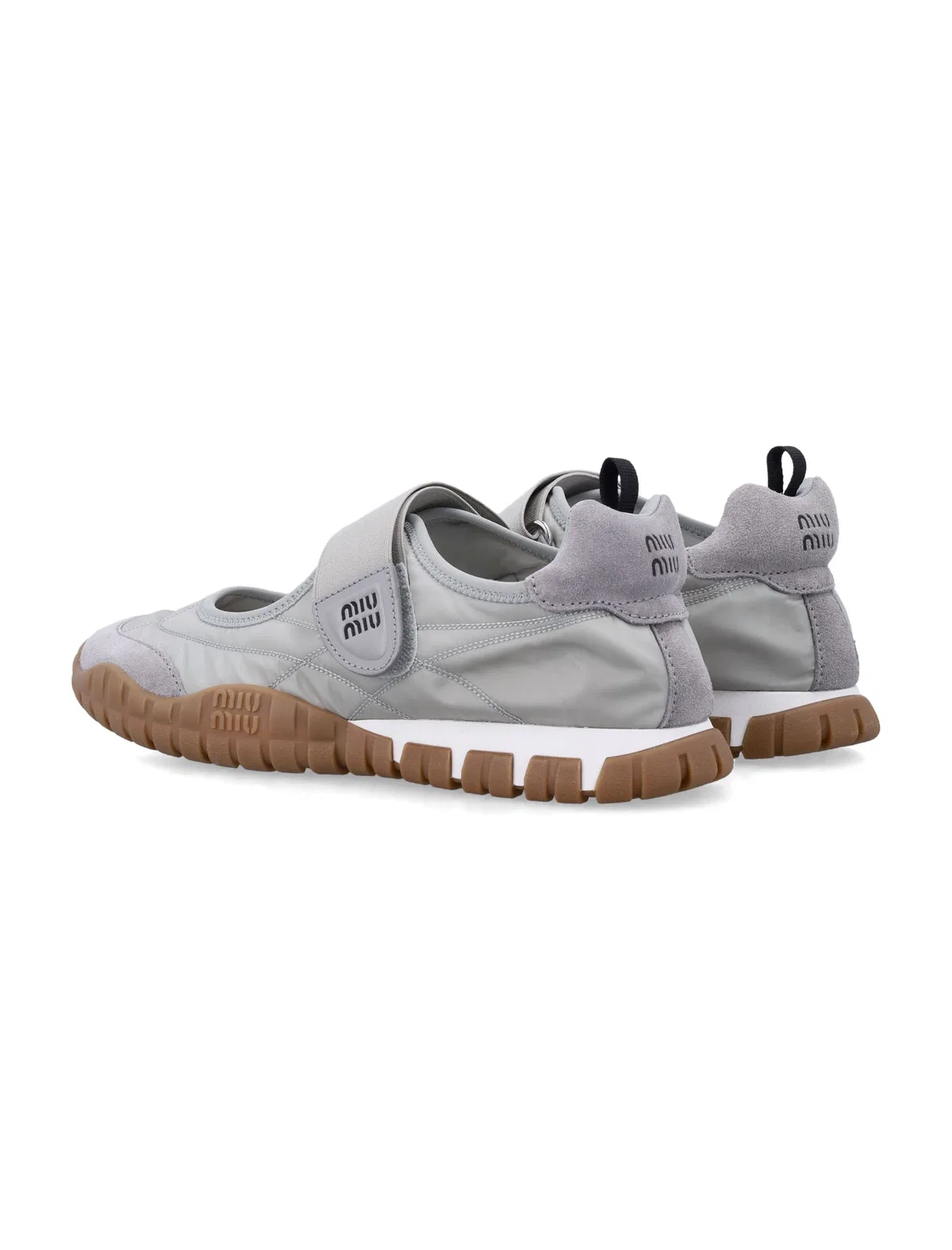 Miu Miu Tyre Ballerinas In Technical Fabric And 
