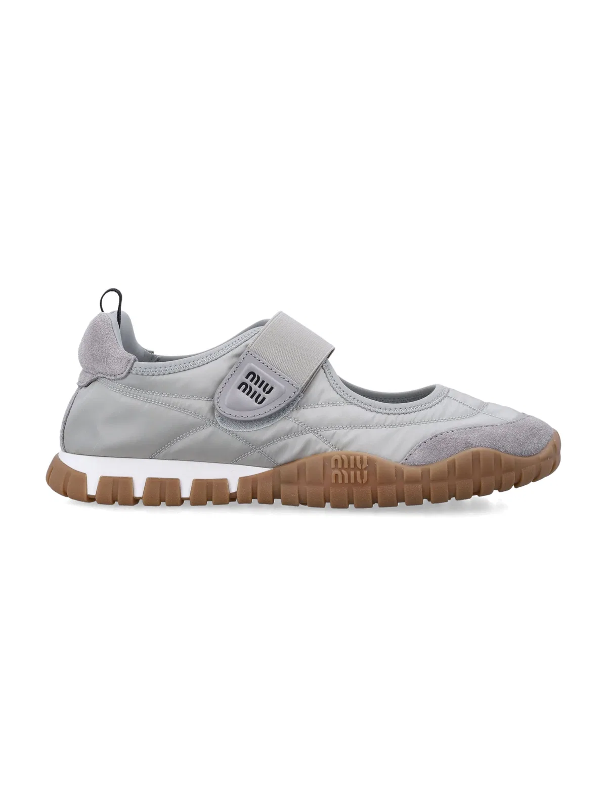 Miu Miu Tyre Ballerinas In Technical Fabric And 