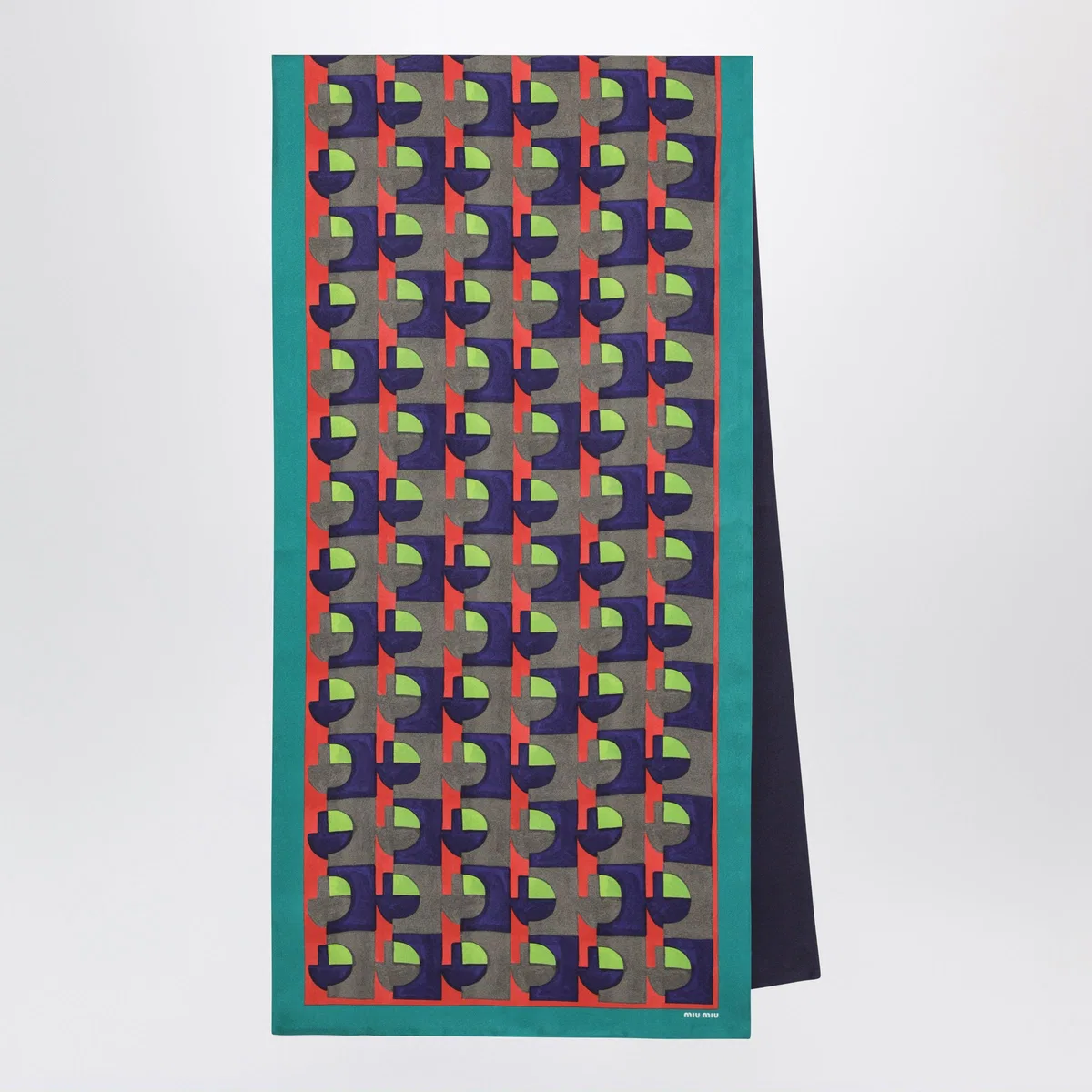 Miu Miu Printed Silk Scarf