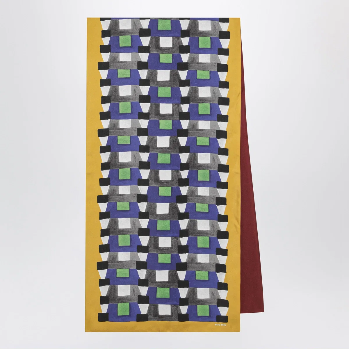 Miu Miu Printed Silk Scarf