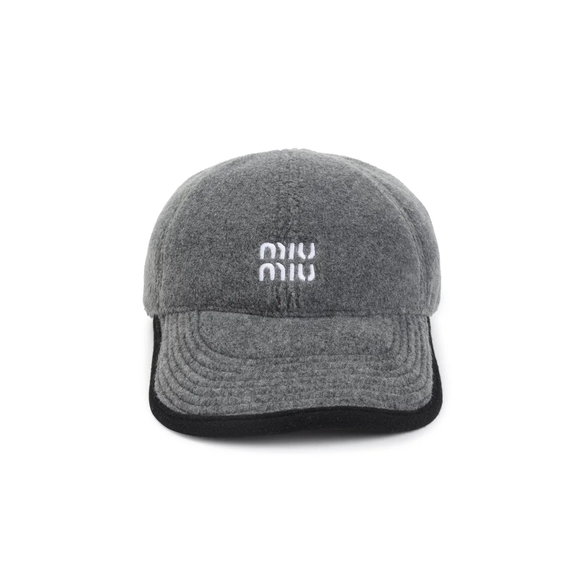 Miu Miu Six-Panel Hat With Contrast Embroidered 