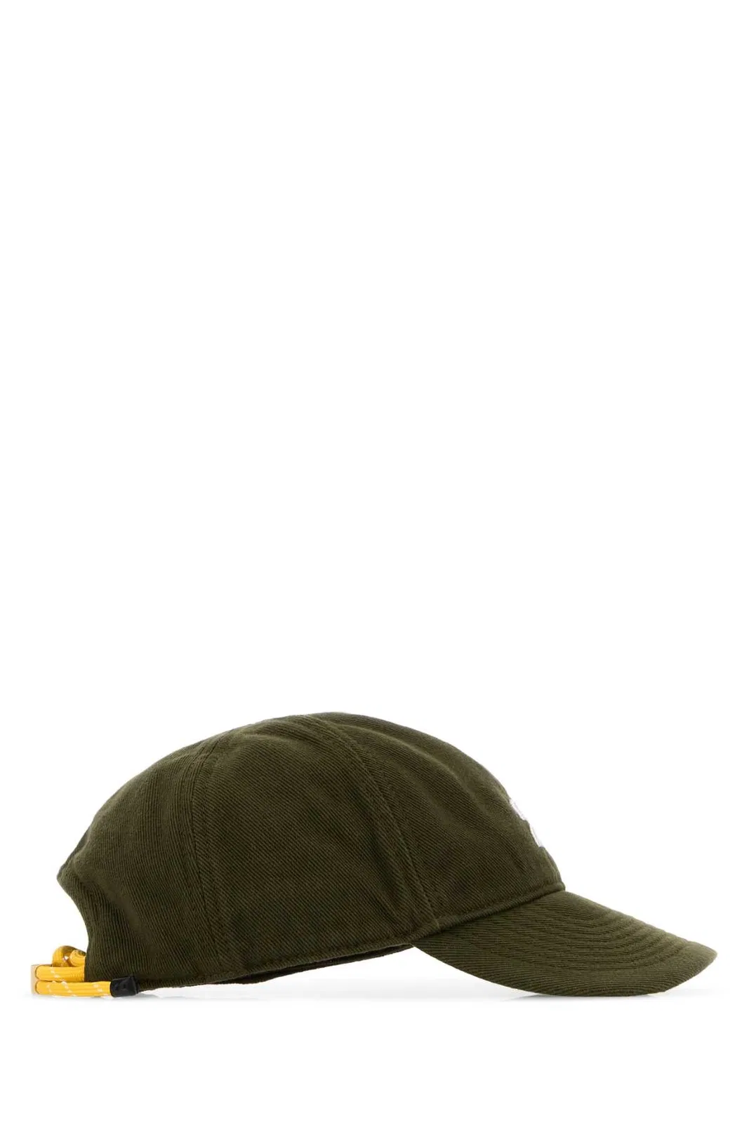 Miu Miu Olive Green Cotton Baseball Cap