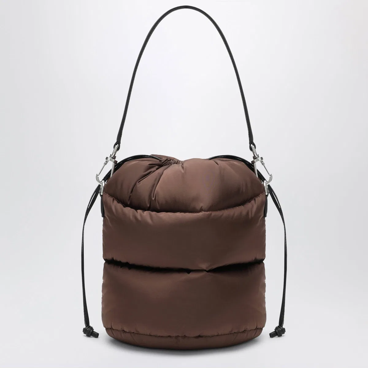 Moncler Caradoc Bucket Bag In Burgundy
