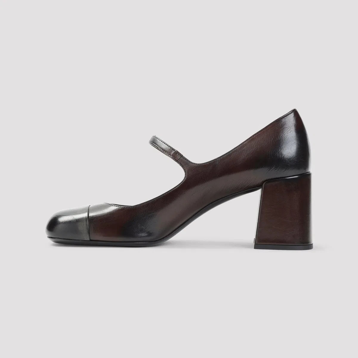 Miu Miu Moro Nero Leather Decolletè