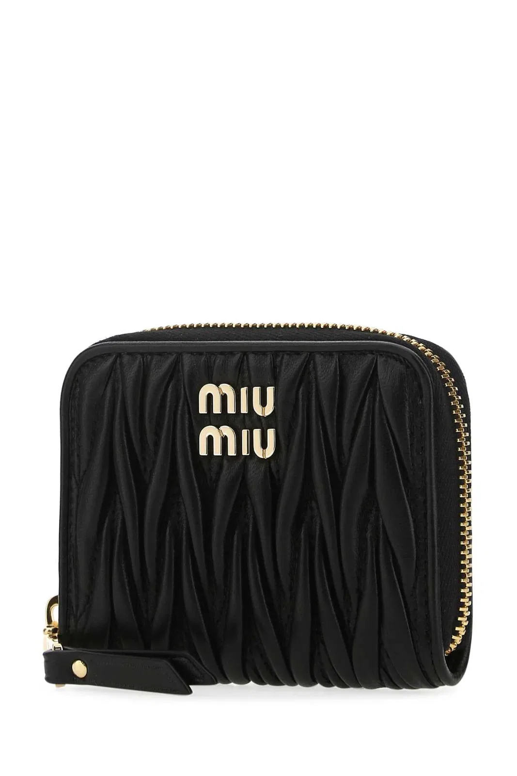 Miu Miu Black Matelassé Nappa Coin Purse