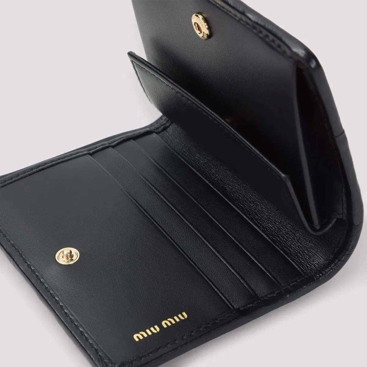 Miu Miu Small Matelassé Nappa Leather Wallet