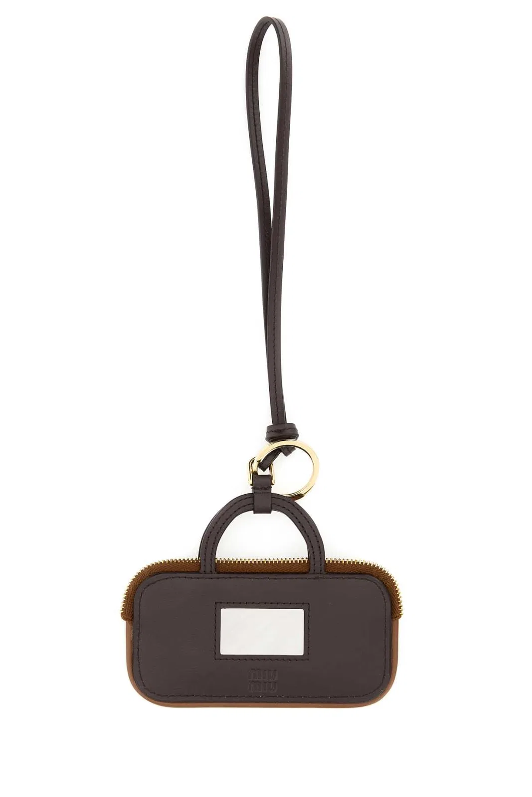 Miu Miu Trick Arcadie In Cognaccoloured Leather