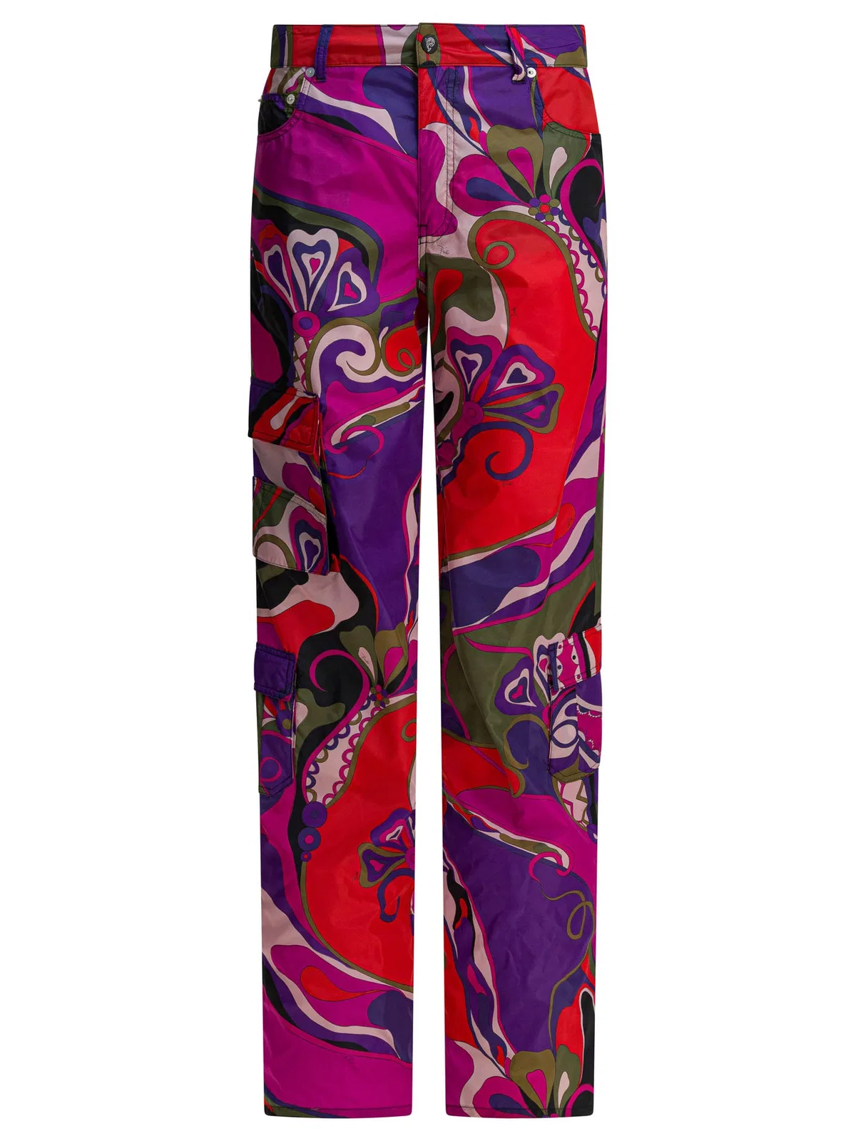 Emilio Pucci Cargo Pants With Orchidee Print