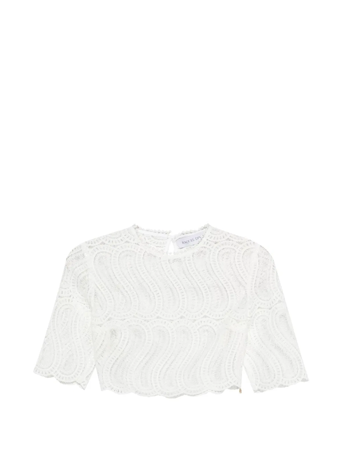 Raquel Diniz White Polyester Top