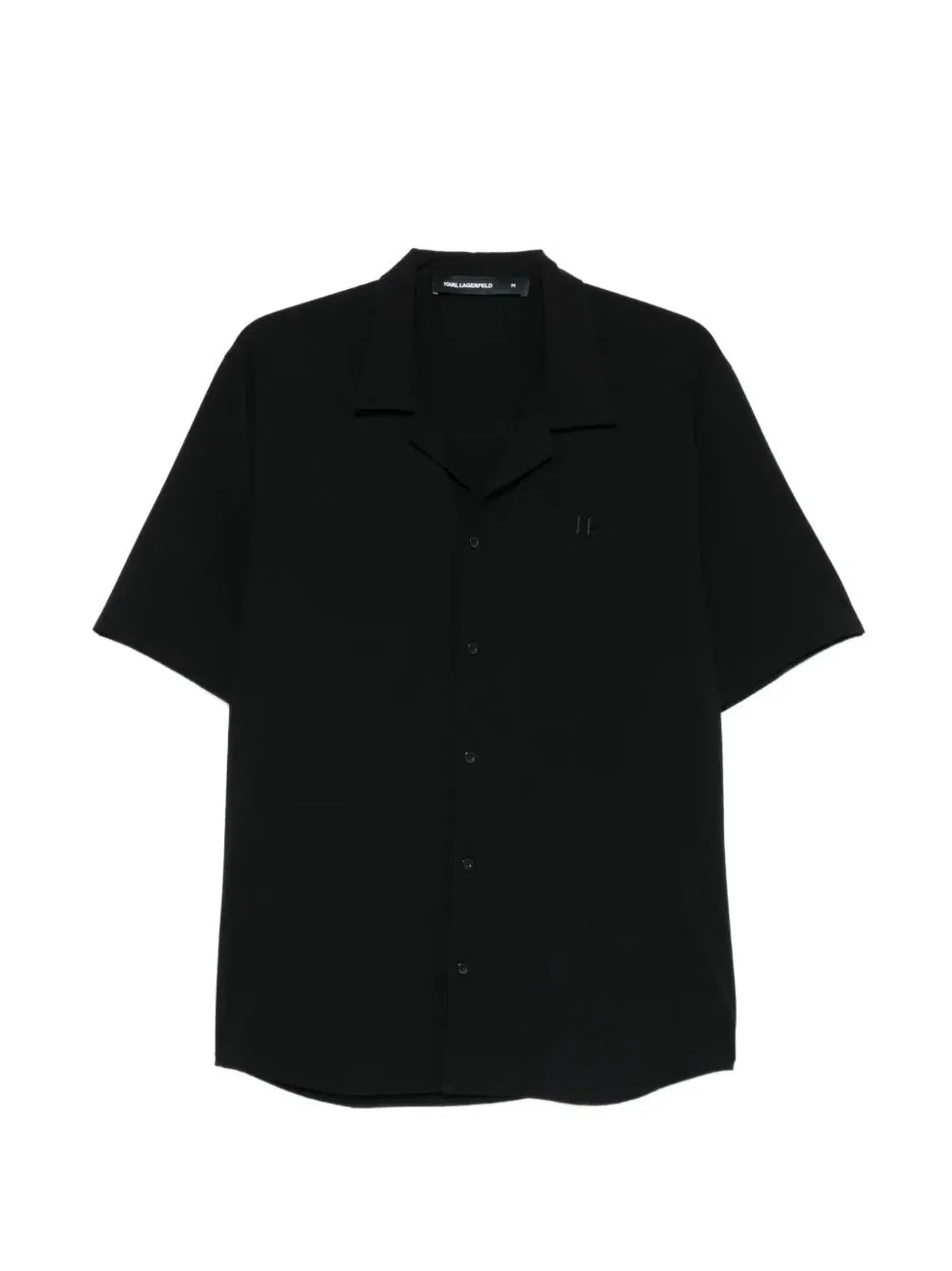 Karl Lagerfeld Logo-Embroidered Camp-Collar Shirt