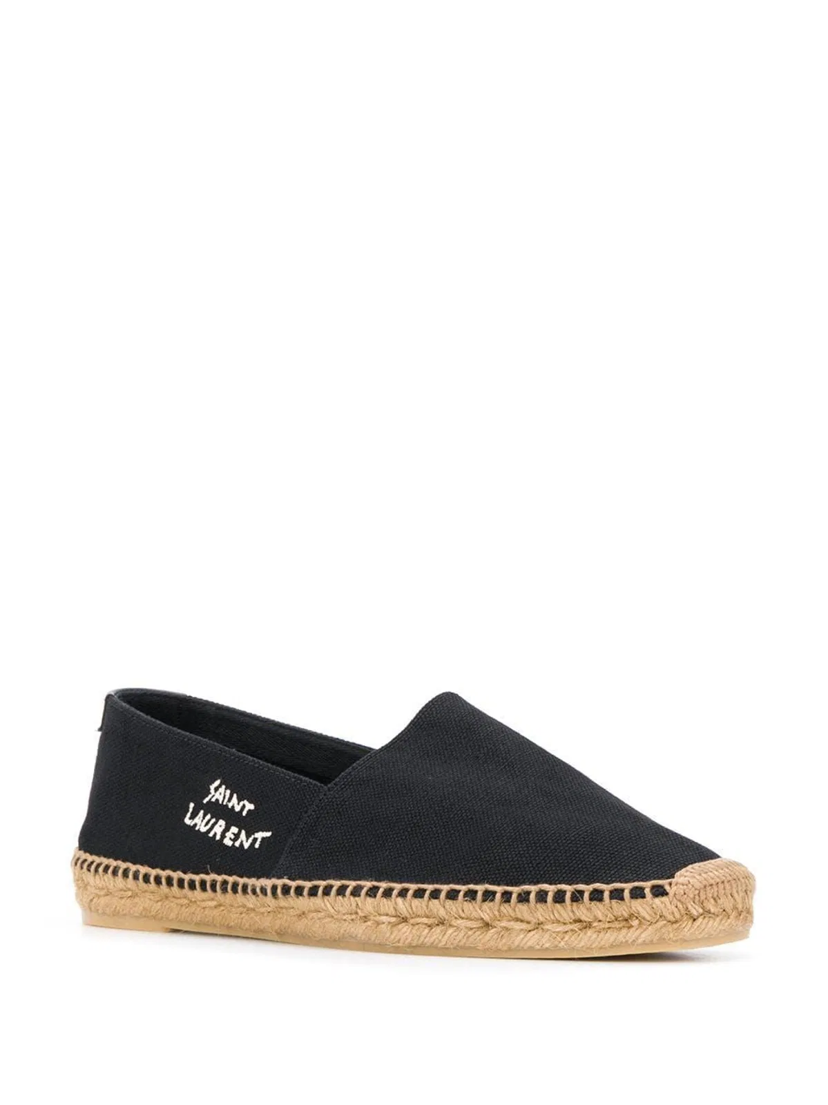 Saint Laurent Black Canvas Espadrilles