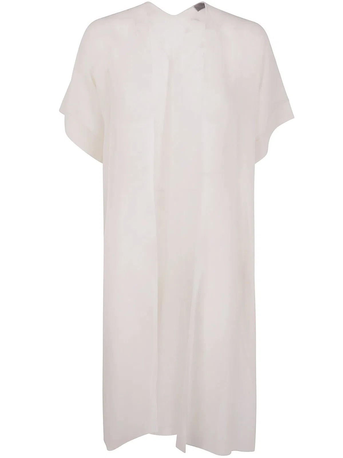 D.Exterior Silk Georgette Raincoat