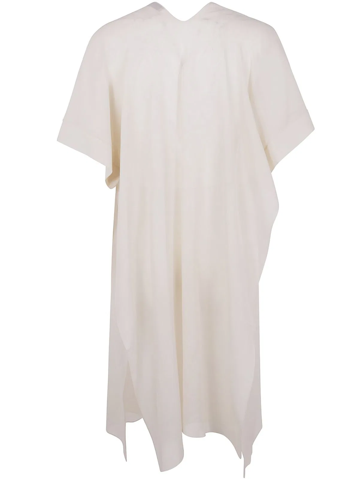 D.Exterior Silk Georgette Raincoat