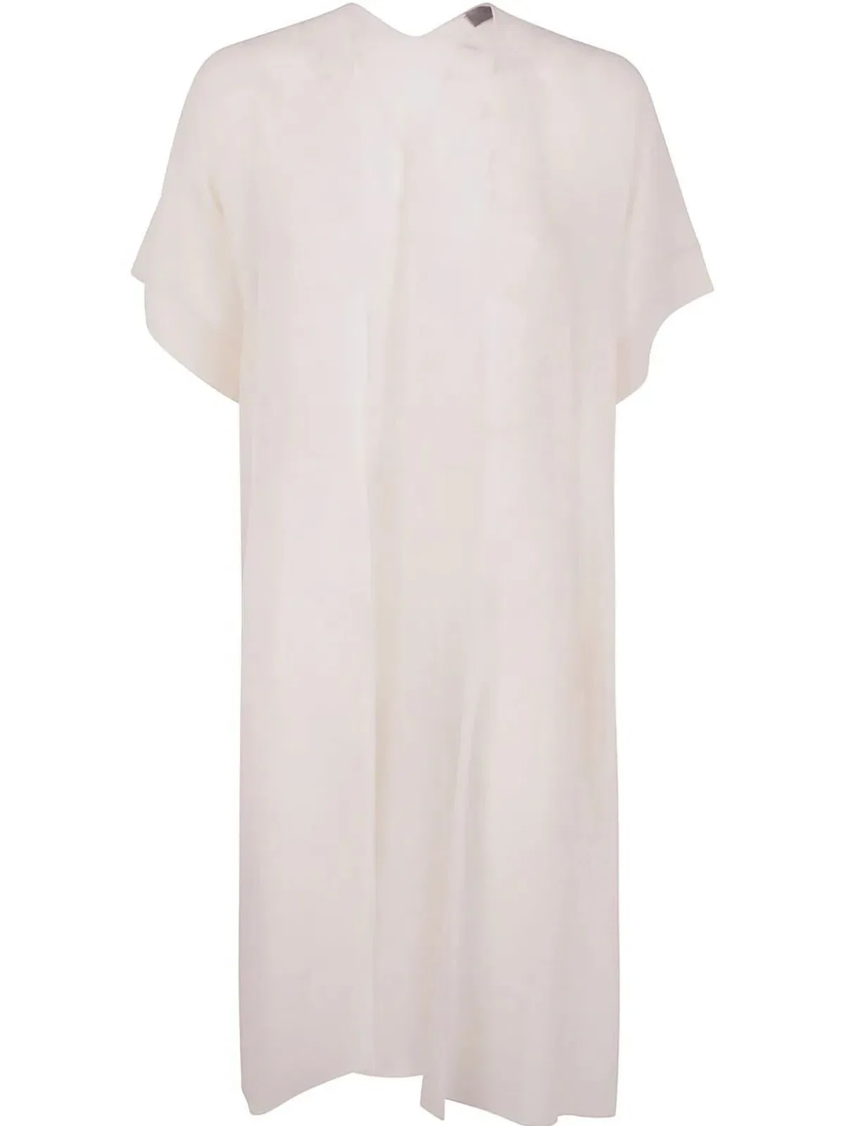 D.Exterior Silk Georgette Raincoat