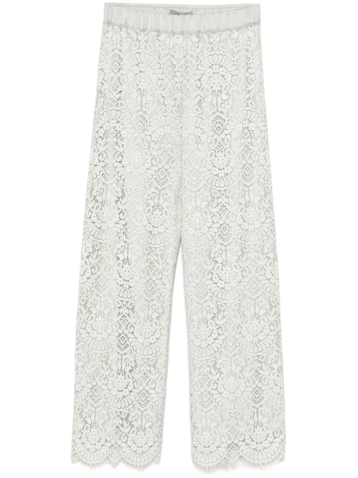 D.Exterior White Viscosa Clothing Trousers