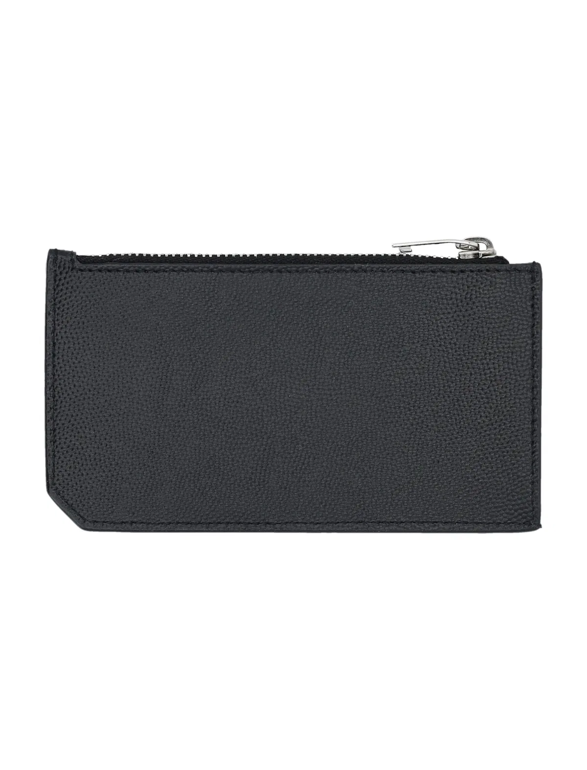 Saint Laurent Black Fragments Card Holder With Zip