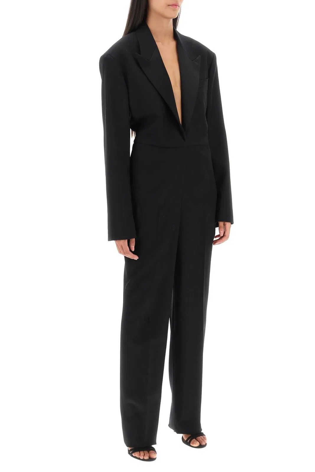 Stella Mccartney Black Wool Jumpsuit