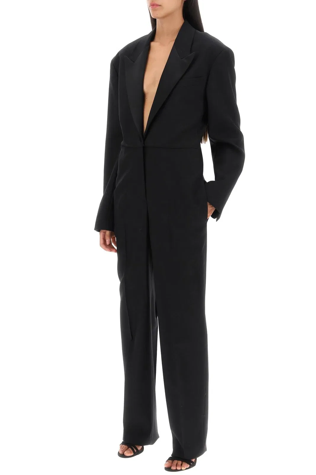 Stella Mccartney Black Wool Jumpsuit