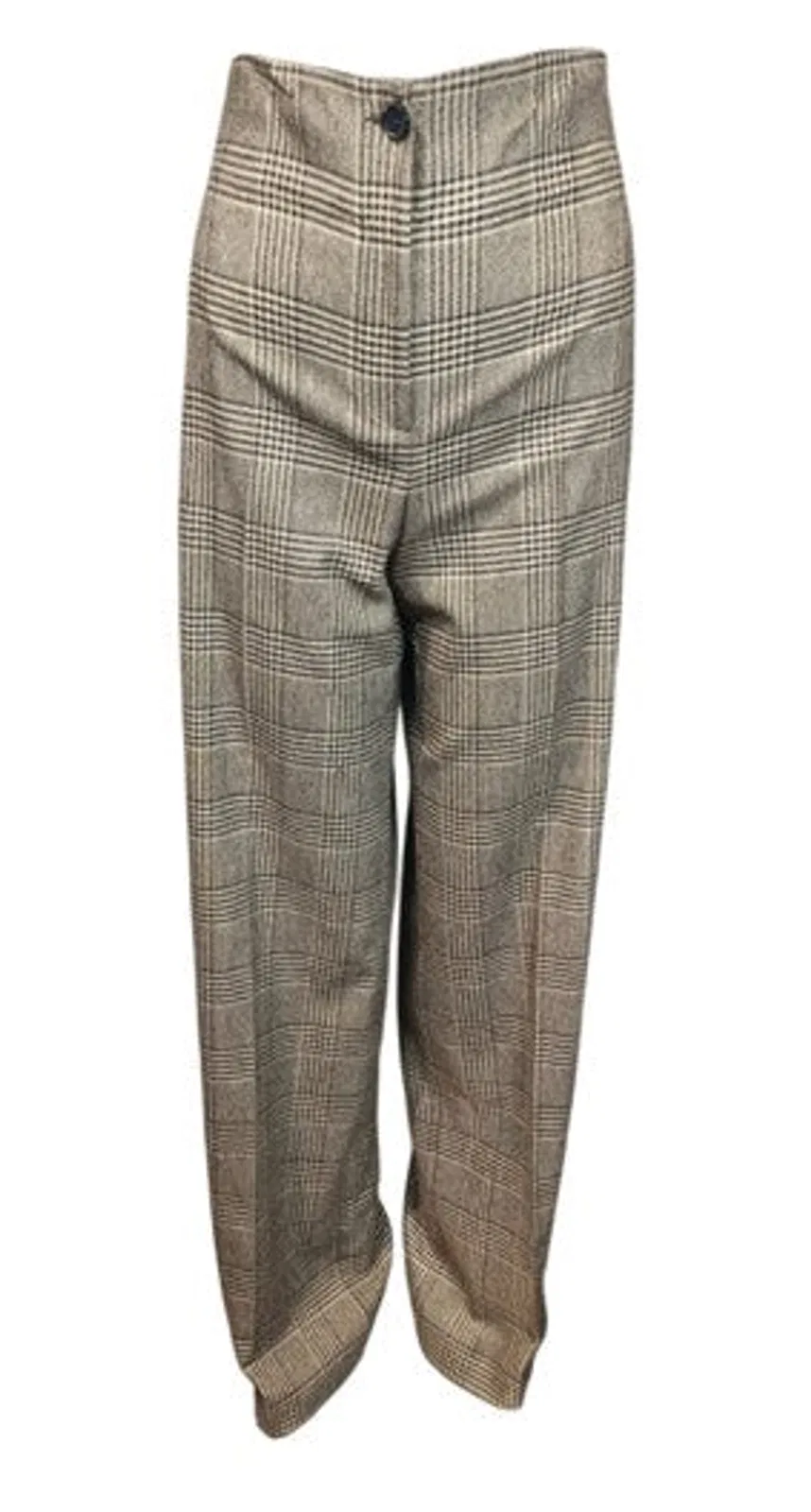 D.Exterior Wenge Brown Wool Trousers