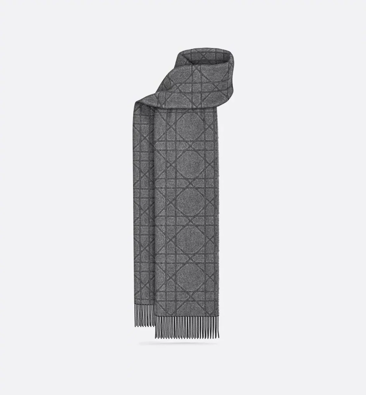 Dior Homme Black Cashmere Wool Pashmina Scarves