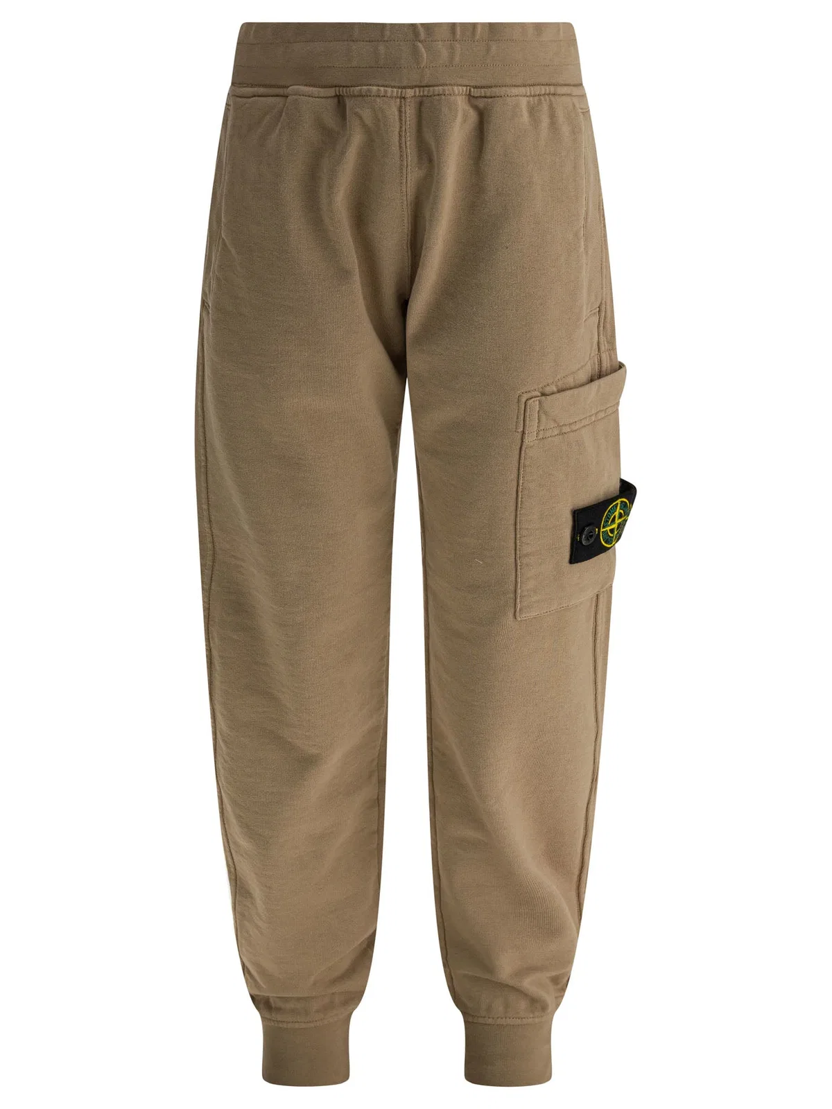Stone Island Kids Brown Cotton Trousers