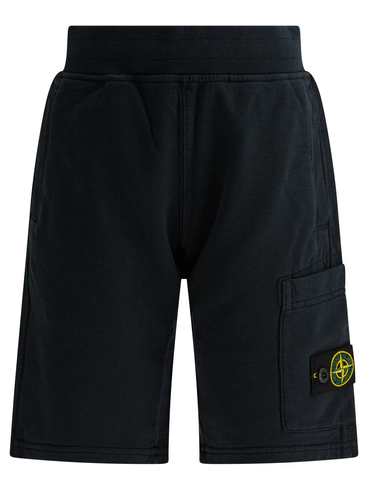 Stone Island Kids Blue Cotton Shorts