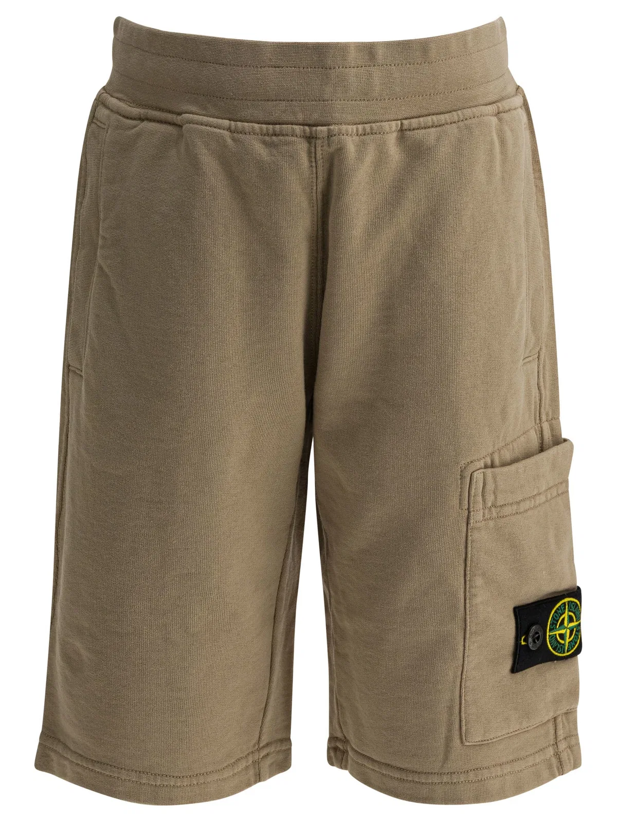 Stone Island Kids Beige Cotton Shorts