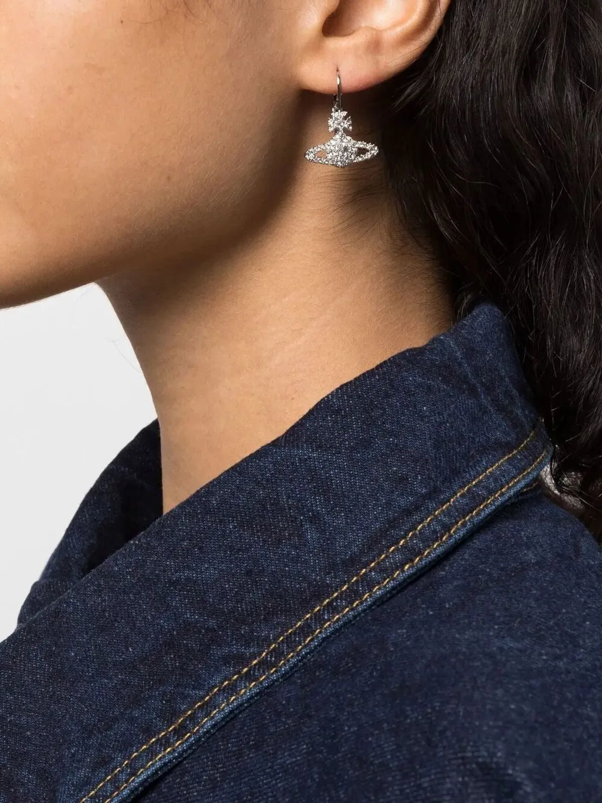 Vivienne Westwood Grace Orb Crystal Drop Earrings