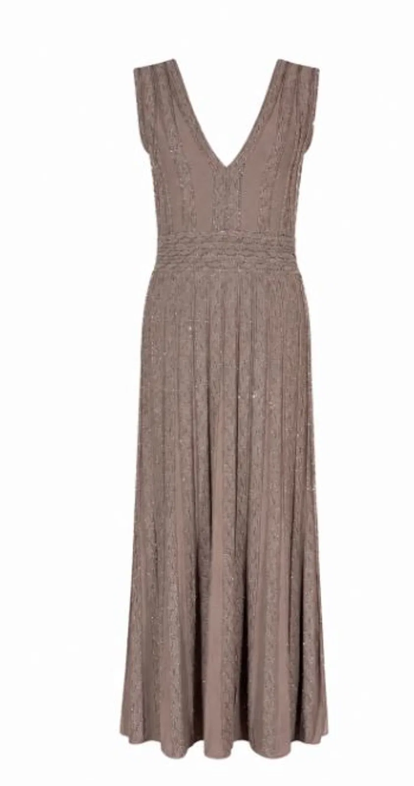 D.Exterior Mocha Brown Stretch Dress