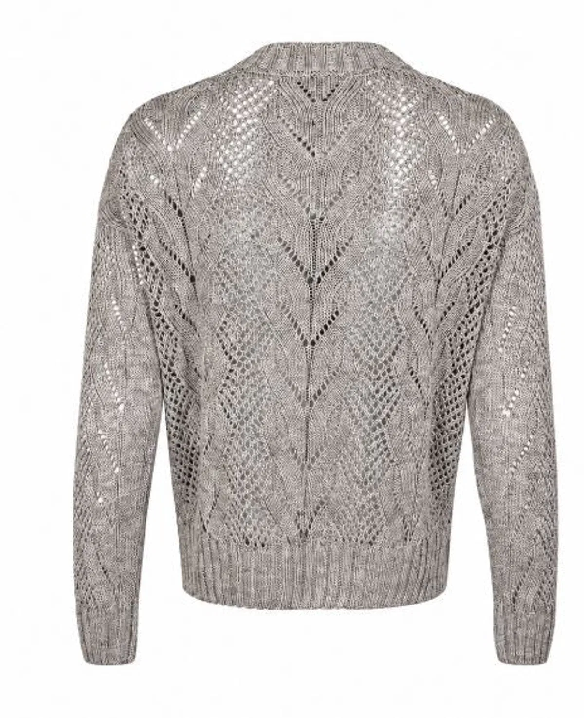 D.Exterior Clay Grey Wool Sweater