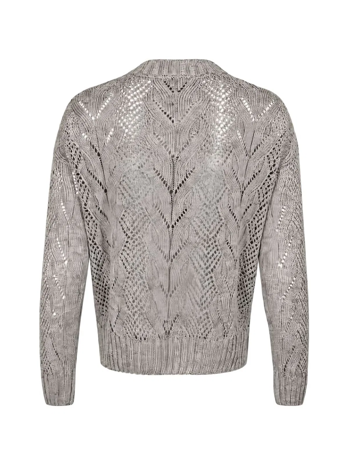 D.Exterior Clay Grey Wool Sweater