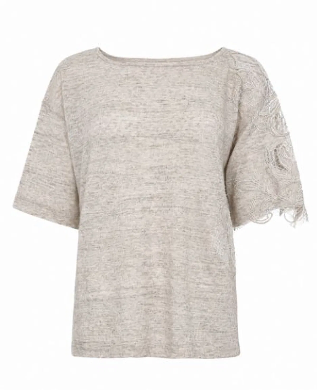D.Exterior Shell Pink Wool Tee Shirt