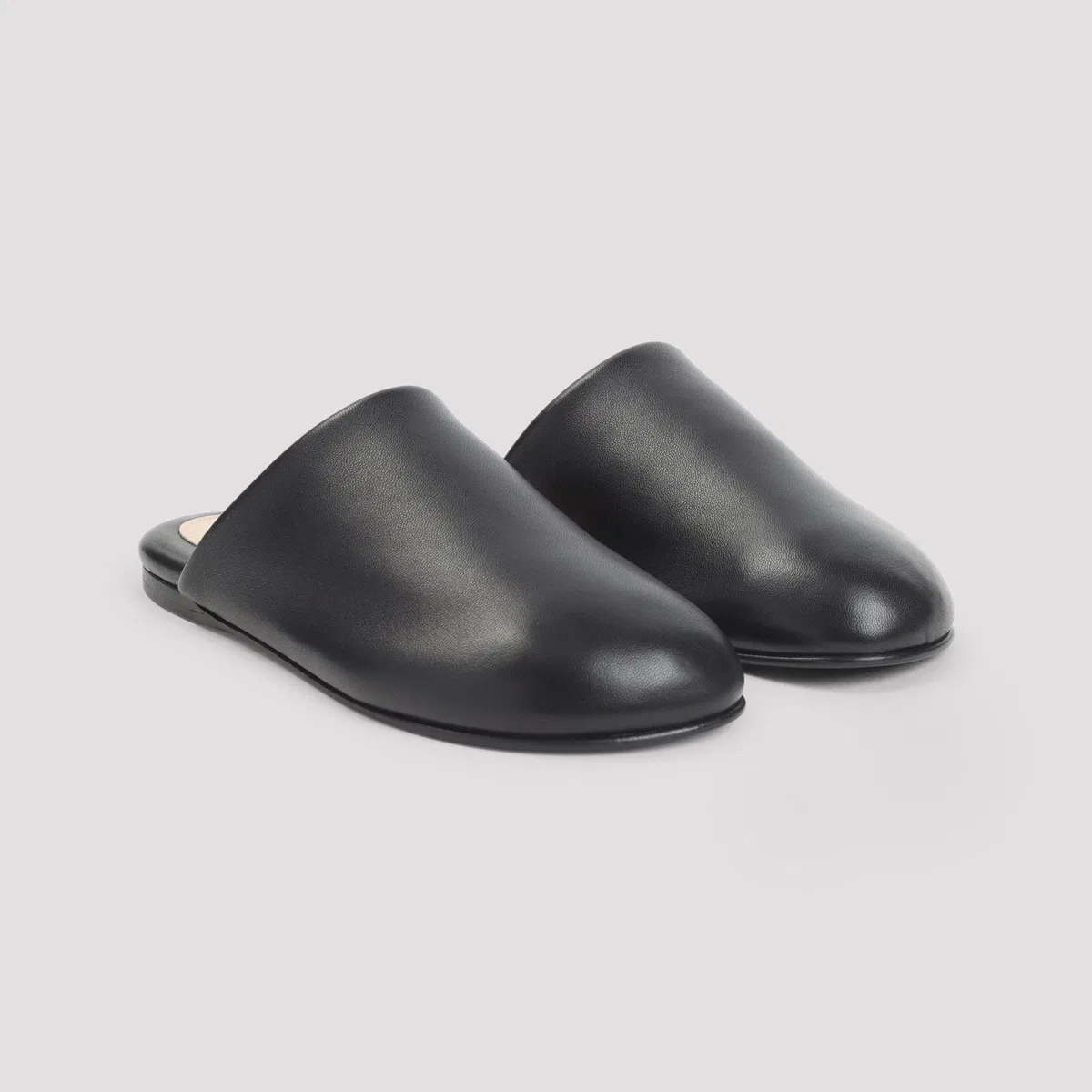 Carven Black Garnier Lamb Leather Mules