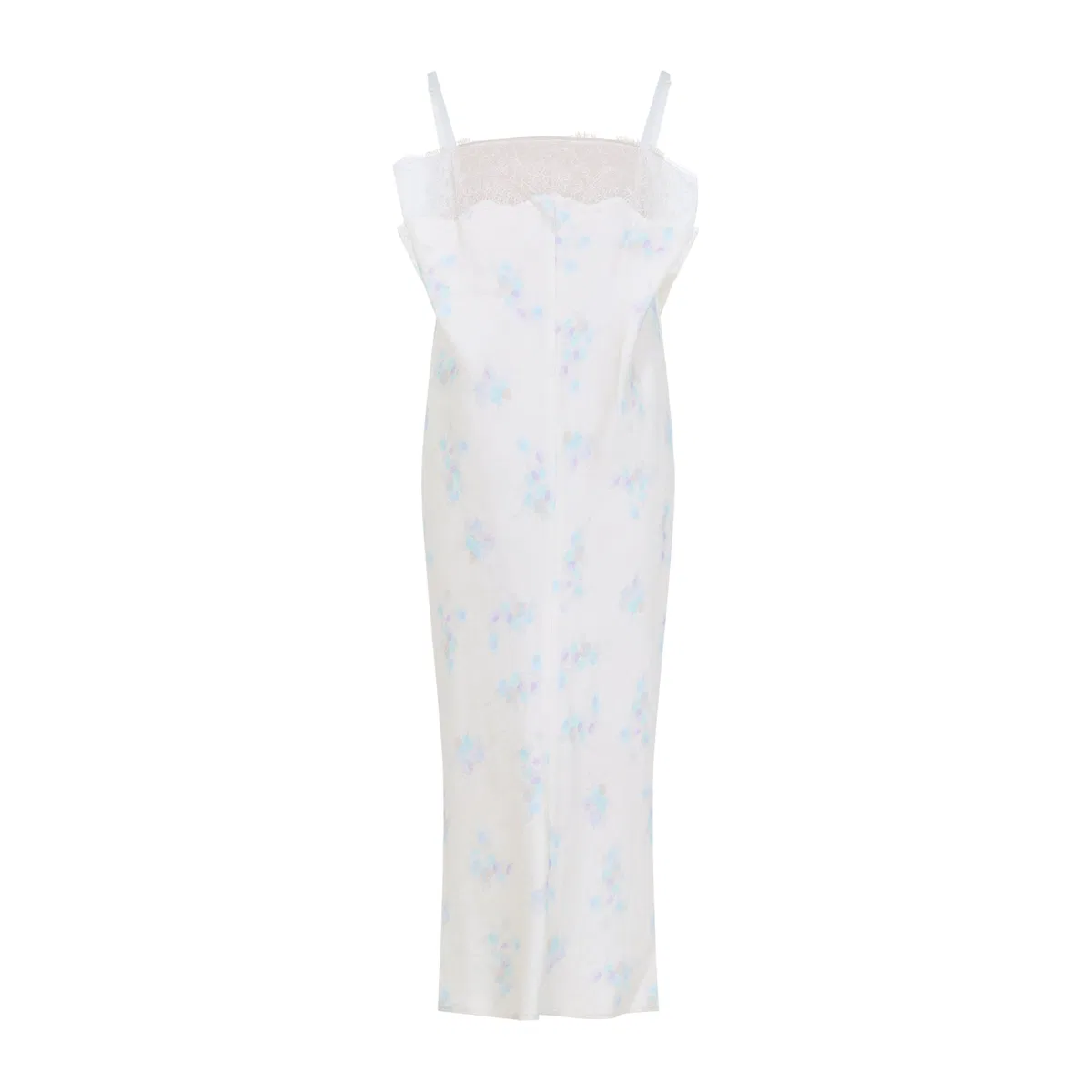 Carven White Lingerie Cotton Midi Dress