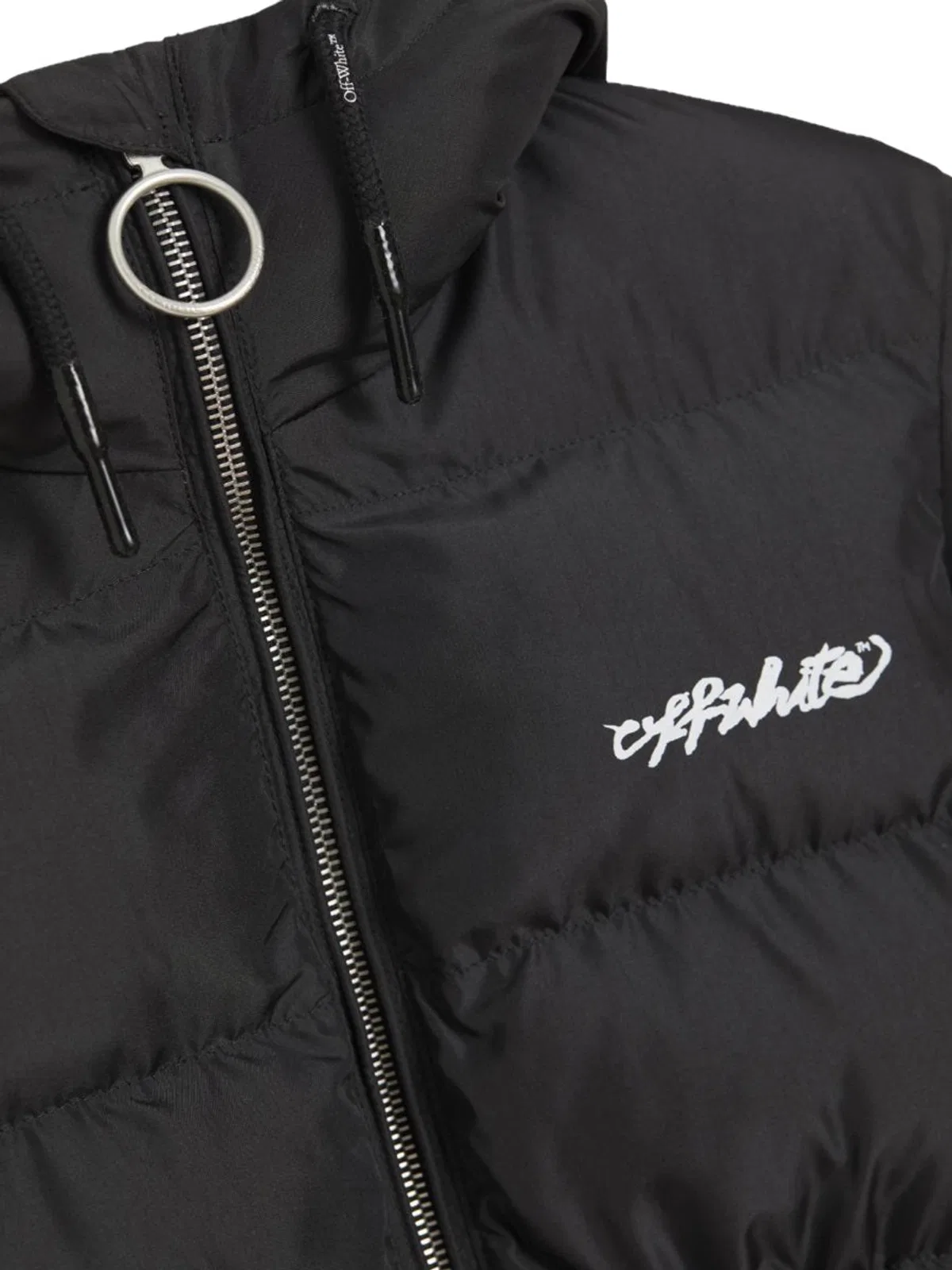 Off-White Piumino Con Zip Diag