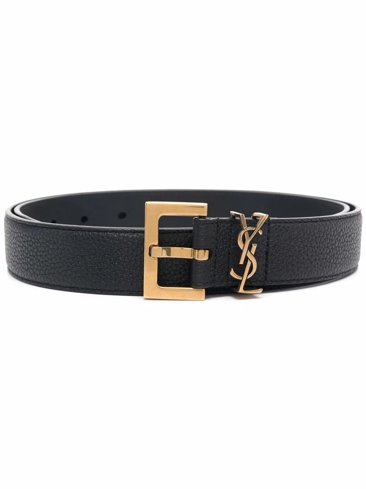 Saint Laurent Leather Belt Cassandre